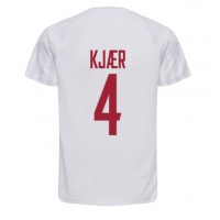 Maglie da calcio Danimarca Simon Kjaer #4 Seconda Maglia Mondiali 2022 Manica Corta